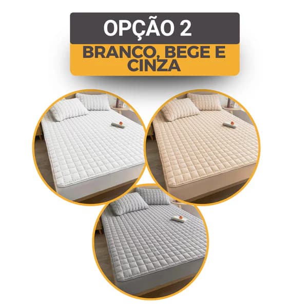 Opcao 2 - Branco, Bege e Cinza
