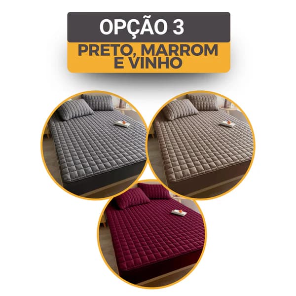 Opcao 3 - Preto, Marrom e Vinho